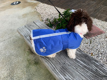 Load image into Gallery viewer, Rain Coat Blue with Fleece
